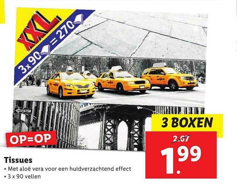 Tissues aanbieding bij Lidl