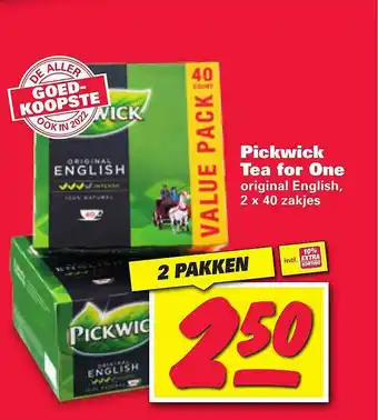 Nettorama Pickwick Tea For One Original English aanbieding