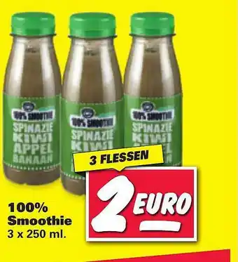 Nettorama 100% Smoothie Spinazie Kiwi Appel Banaan aanbieding