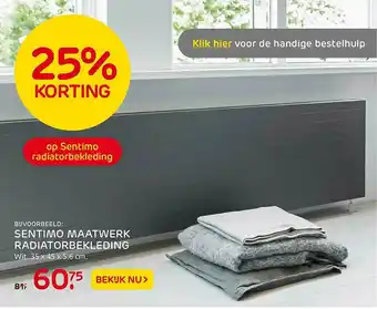 Praxis Sentimo Maatwerk Radiatorbekleding 25% Korting aanbieding