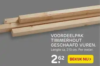 Praxis Voordeelpak Timmerhout Geschaafd Vuren aanbieding