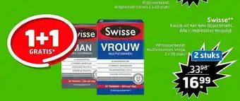 Trekpleister Swisse 1+1 Gratis aanbieding