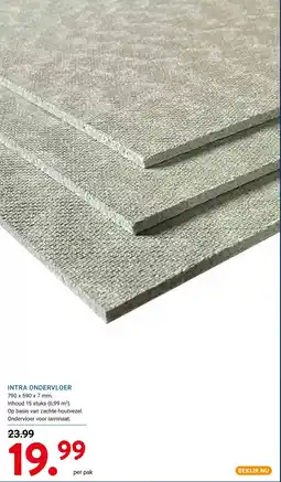 Kluswijs Intra ondervloer aanbieding