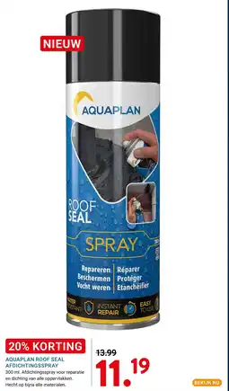 Kluswijs Aquaplan roof seal afdichtingsspray aanbieding