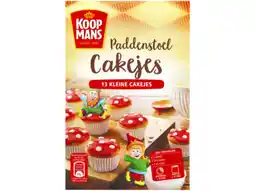 Hoogvliet Koopmans Paddenstoel cakejes mix aanbieding