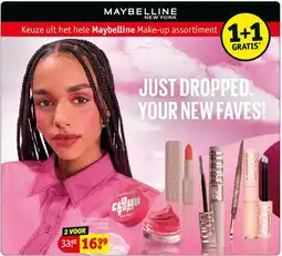 Kruidvat Keuze uit het hele Maybelline Make-up assortiment aanbieding