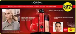 Kruidvat Keuze uit het hele assortiment foundation, concealer en poeder van L'Oréal Paris. aanbieding