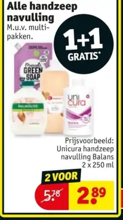 Kruidvat Alle handzeep navulling aanbieding