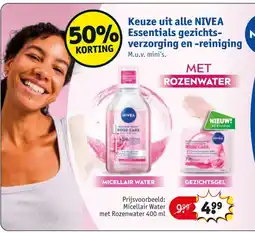 Kruidvat Keuze uit alle NIVEA Essentials gezichts verzorging en reiniging aanbieding