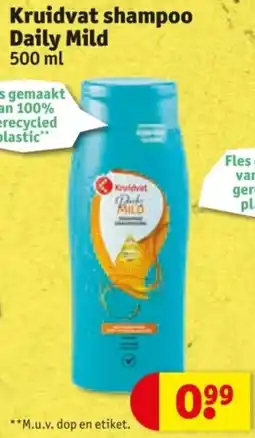 Kruidvat Kruidvat shampoo Daily Mild aanbieding