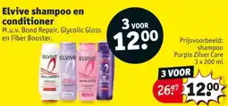 Kruidvat Elvive shampoo en conditioner aanbieding