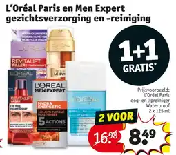 Kruidvat L'Oréal Paris en Men Expert gezichtsverzorging en reiniging aanbieding