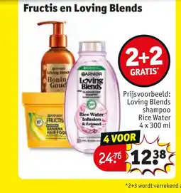 Kruidvat Fructis en Loving Blends aanbieding