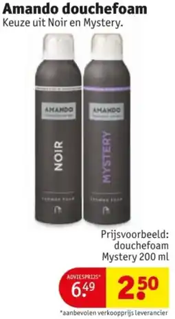 Kruidvat Amando douchefoam aanbieding