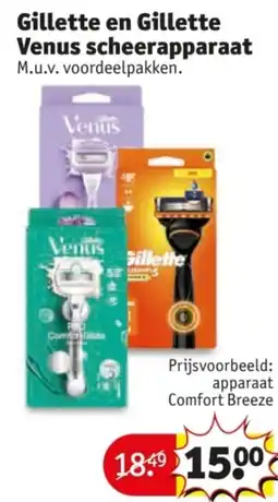 Kruidvat Gillette en Gillette Venus scheerapparaat aanbieding