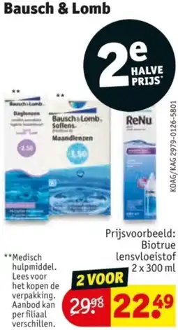 Kruidvat Bausch & Lomb aanbieding
