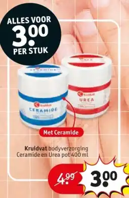 Kruidvat Kruidvat bodyverzorging Ceramide en Urea pot aanbieding