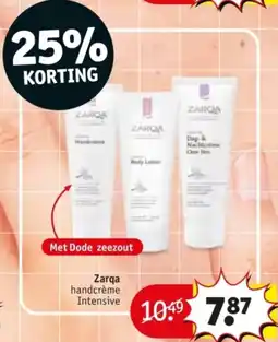 Kruidvat Zarqa handcrème Intensive aanbieding
