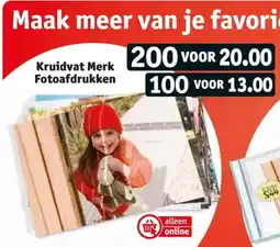 Kruidvat Kruidvat Merk Fotoafdrukken aanbieding
