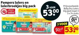 Kruidvat Pampers luiers en luierbroekjes big pack aanbieding