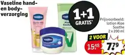 Kruidvat Vaseline hand en bodyverzorging aanbieding