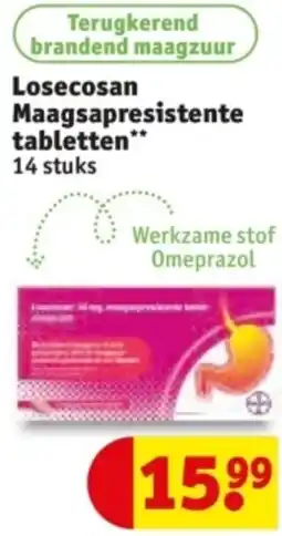 Kruidvat Losecosan Maagsapresistente tabletten aanbieding
