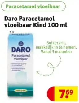 Kruidvat Daro Paracetamol vloeibaar Kind aanbieding