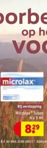 Kruidvat Microlax Tubes aanbieding