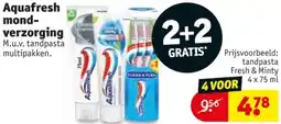 Kruidvat Aquafresh mondverzorging aanbieding