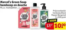 Kruidvat Marcel's Green Soap handzeep en douche aanbieding