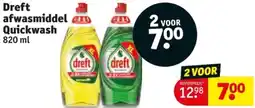 Kruidvat Dreft afwasmiddel Quickwash aanbieding