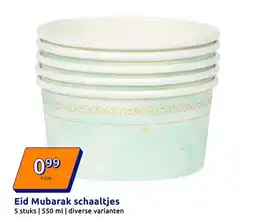 Action Eid Mubarak schaaltjes aanbieding