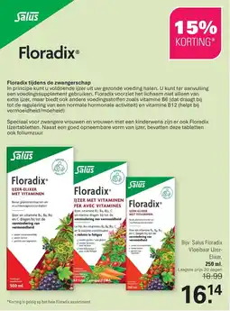De Online Drogist Salus Floradix Vloeibaar IJzer Elixer aanbieding