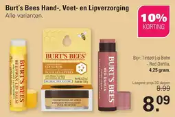 De Online Drogist Burt's Bees Hand, Voet en Lipverzorging aanbieding