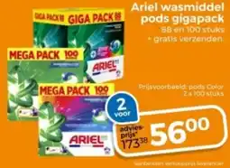 Trekpleister Ariel wasmiddel pods gigapack aanbieding