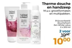 Trekpleister Therme douche en handzeep aanbieding