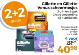 Trekpleister Gillette en Gillette Venus scheermesjes aanbieding