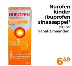 Trekpleister Nurofen kinder ibuprofen sinaasappel aanbieding