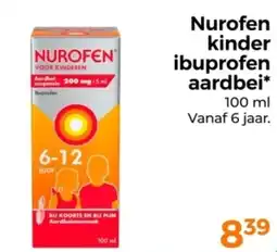 Trekpleister Nurofen kinder ibuprofen aardbei aanbieding