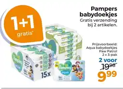 Trekpleister Pampers babydoekjes aanbieding