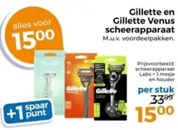 Trekpleister Gillette en Gillette Venus scheerapparaat aanbieding