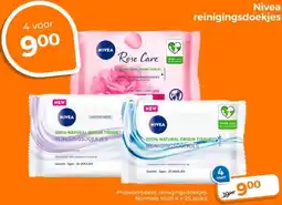 Trekpleister Nivea reinigingsdoekjes aanbieding