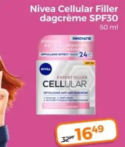 Trekpleister Nivea cellular filler dagcrème spf30 aanbieding