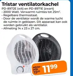 Trekpleister Tristar ventilatorkachel aanbieding
