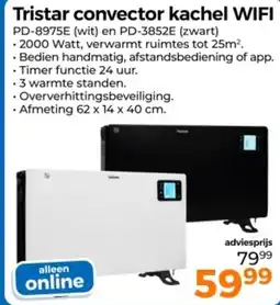 Trekpleister Tristar convector kachel wifi aanbieding