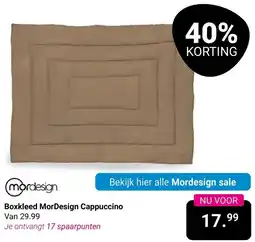 Van Asten BabySuperstore Boxkleed MorDesign Cappuccino aanbieding