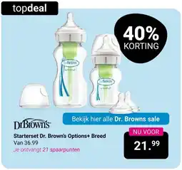Van Asten BabySuperstore Starterset Dr. Brown's Options+ Breed aanbieding