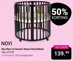 Van Asten BabySuperstore Box Novi at Home® Nooni Rond Black aanbieding
