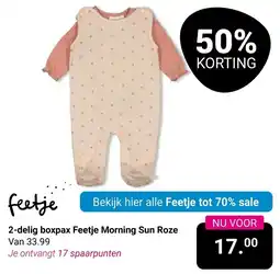 Van Asten BabySuperstore Boxpax Feetje Morning Sun Roze aanbieding