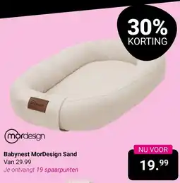 Van Asten BabySuperstore Babynest MorDesign Sand aanbieding